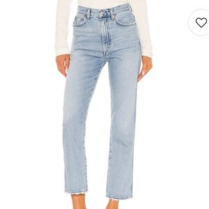 AGOLDE Pinch Waist High Rise Kick in Riptide